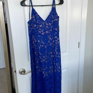 Lulu's royal blue lace dress. Size M, worn once. Great condition